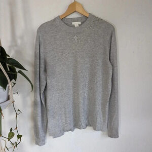H & M basics sweater, knit, light weight, long sleeve women's size Medium  SW1